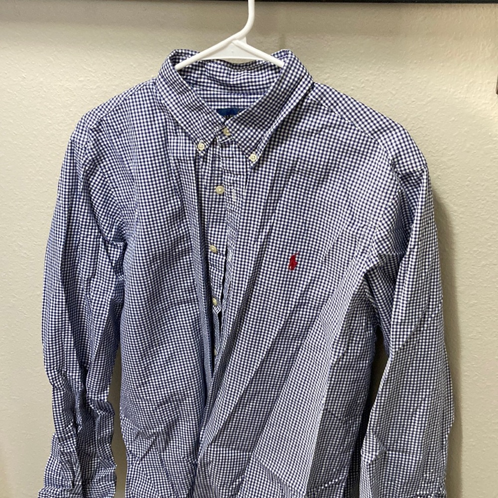 Large Blue Ralph Lauren Button-Down